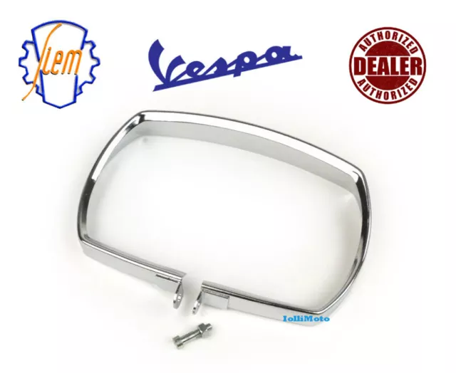 GHIERA ACCIAIO INOX CORNICE FANALE FARO ANTERIORE siem PIAGGIO VESPA 50 SPECIAL