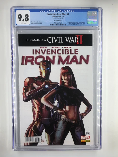 Invincible Iron Man #7 9.8 Cgc Italian Version