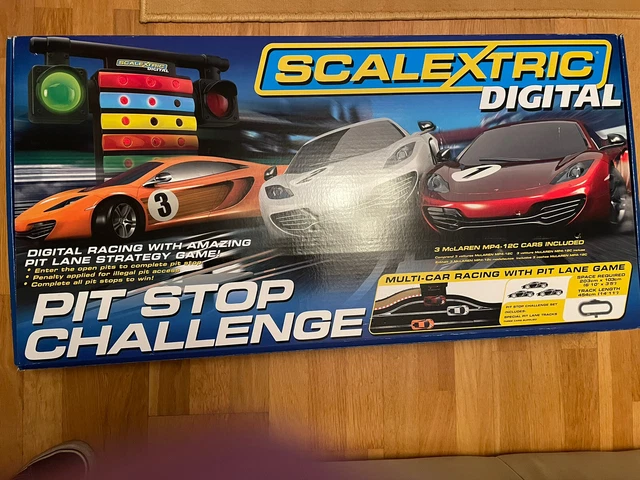 Scalextric Pitstop Challenge Digital 3 Car Boxed Set Pit Lane & Game