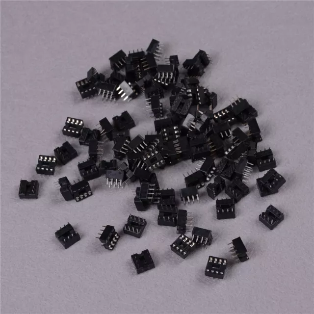 100PCS 8 Pin DIP Pitch Integrated Circuit IC Sockets Adaptor Solder TM Sb