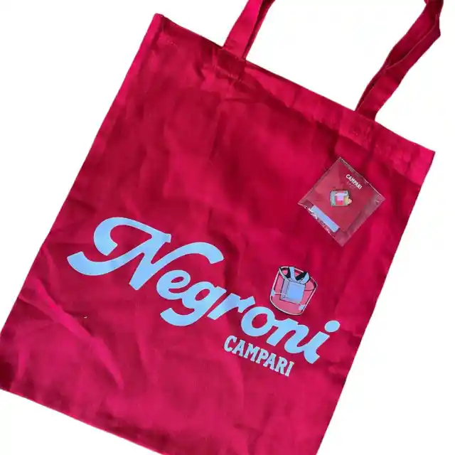 New! Campari Negroni hat lapel Enamel Pin Cocktail and bag