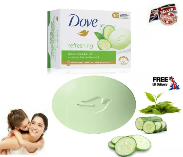 Dove Refreshing Touch Beauty Cream Soap with Cucumber & Green Tea 90g