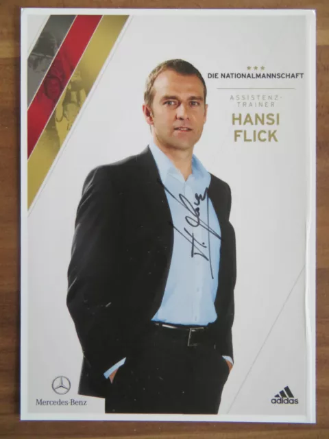 Handsignierte AK Autogrammkarte *HANSI FLICK* DFB Deutschland EM 2012