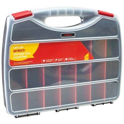 23 sezione Professionale Strumento Organizzatore Scatola di viti chiodi Storage Box Valigetta 