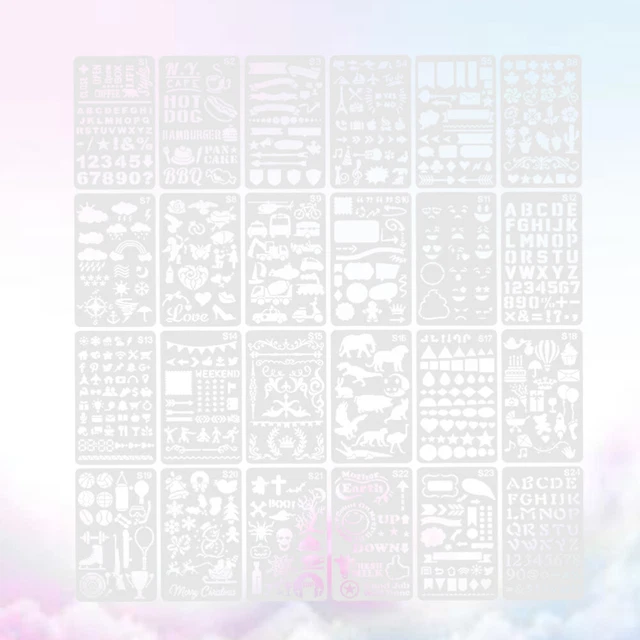 24 Pcs Vorlagen Zum Zeichnen Von Blumen Zeitschriftenschablonen Tier