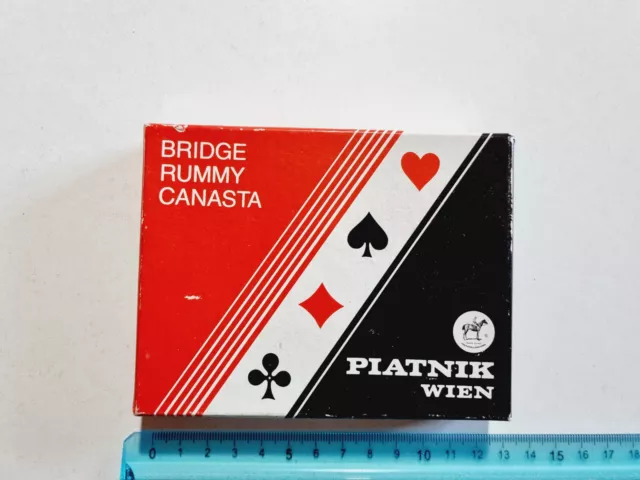 Carte Da Gioco Piatnik Wien Bridge Rummy Canasta Poker Original Playing Card New