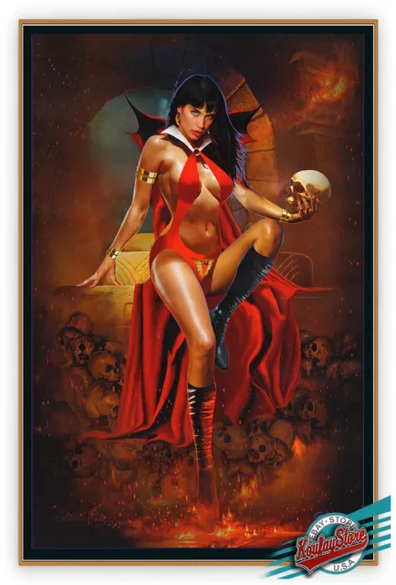 🎃 VAMPIRELLA No.29-1st.Edition Enhanced Giclee on Canvas A/P, Painted by KOUFAY