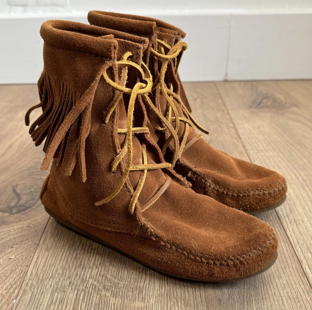 Minnetonka suede boots cheap