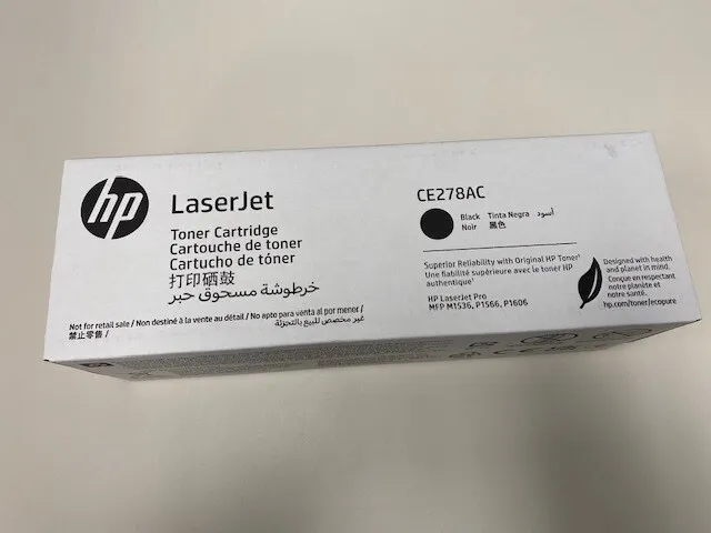NEW HP LaserJet 78A Black Ink Print Toner Cartridge CE278A Genuine