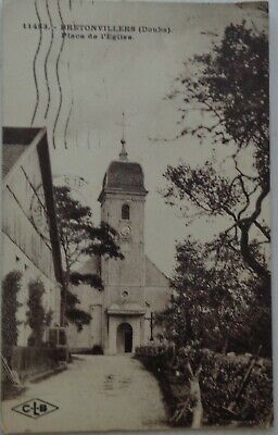 BRETONVILLERS 25 cpa Place de l'Eglise Bon Etat 1910