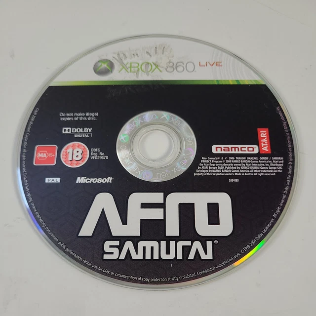 *Disc Only* Afro Samurai Xbox 360 Action Hack and Slash Video Game PAL