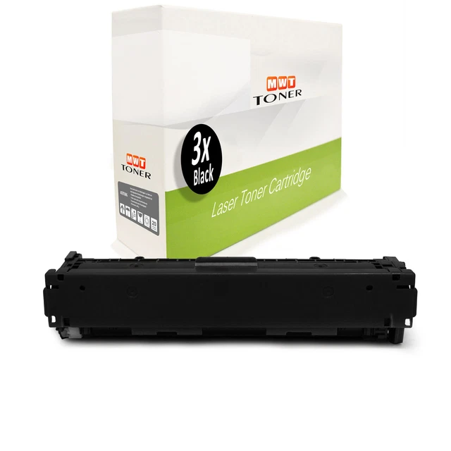 3 cartucce BLACK per Canon I-Sensys MF-636-Cdwt MF-631-Cn MF-635-Cx
