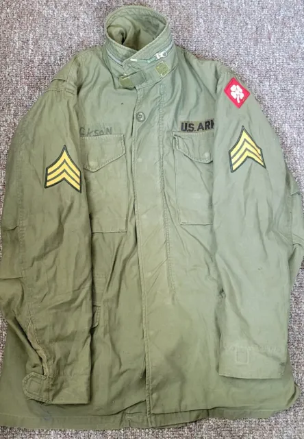 US ARMY FIELD Jacket With Hood OG-107, Small, 1969 Vietnam $45.00 ...