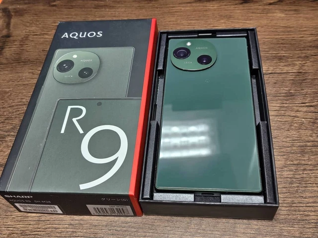 SHARP AQUOS R9 SH-M28 GREEN ROM256GB/RAM12GB Leica Android14 SIM