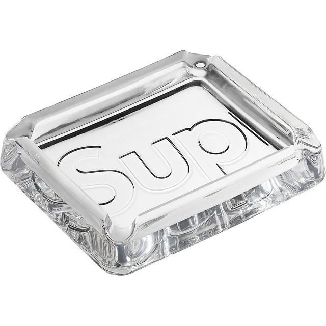 喫煙具・ライター Supreme Debossed Glass Ashtray Clear Red Supreme Debossed Glass Ashtray Red シュプリーム 灰皿 赤