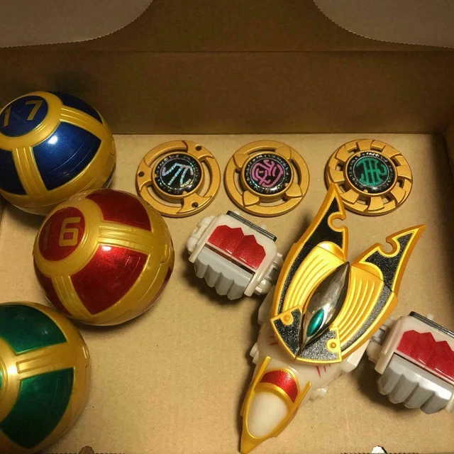 POWER RANGERS NINJA Storm Hurricaneger DX Tri Condor Set Karakuri Ball ...