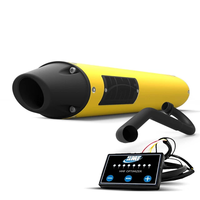 HMF Yamaha YFZ 450R Full Exhaust Yellow Ellip w/Bkout Euro + EFI (09-23)