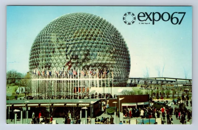 Vintage Montreal Canada Expo 67 Pavilion Of The United States Postcard Fj