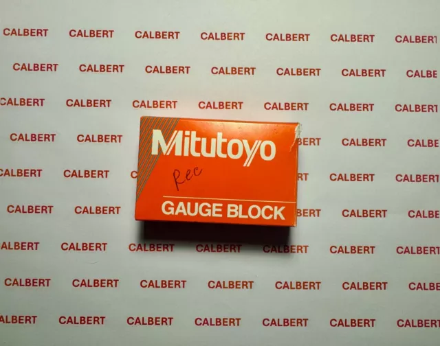 Mitutoyo Corp Rectangle Steel Gage Block: 0.14", Grade 0