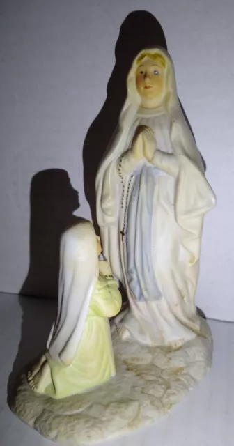 OUR LADY OF Lourdes St Bernadette Statue Figure 6