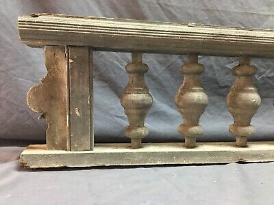 Antique Victorian Porch Gingerbread Spindle Span Gray Architectural Old 811-20B 6