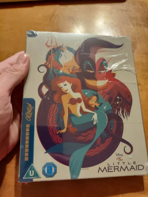 Disney The Little Mermaid Steelbook Mondo Blu Ray Film Movie Ariel READ READ