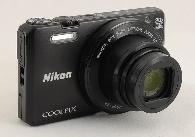 Nikon Coolpix S7000 in Box Black Compact Digital Near Mint 16.0MP 20x zoom 2