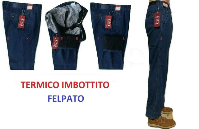 Jeans uomo deals felpati