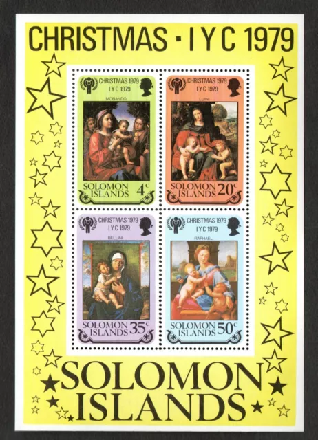 Isole Salomone 1979 Foglio Natale Sgms408 Non Montato Mai Incernierato Nuovo Di Zecca