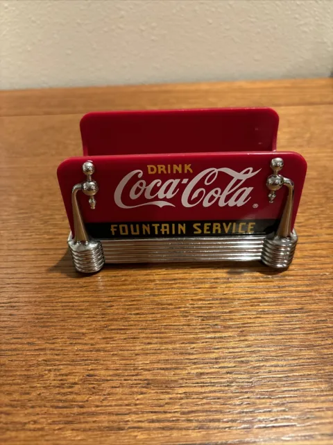 Vintage 1997 Drink Coca-Cola Fountain Service Sugar Caddy