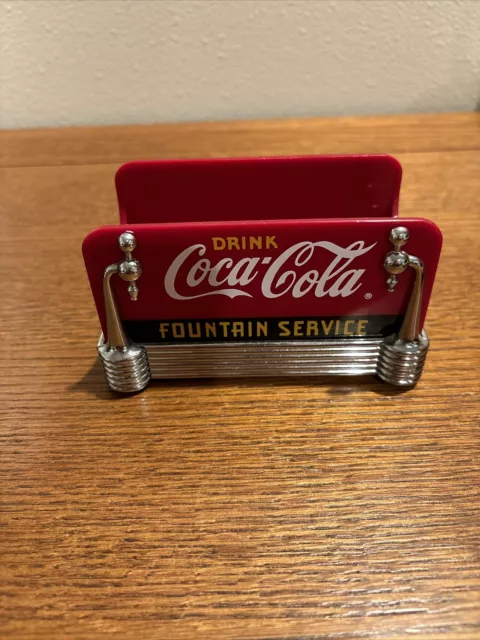 Vintage 1997 Drink Coca-Cola Fountain Service Sugar Caddy