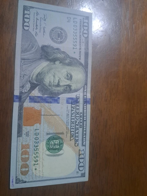 2009 A 100 Dollar Star Note