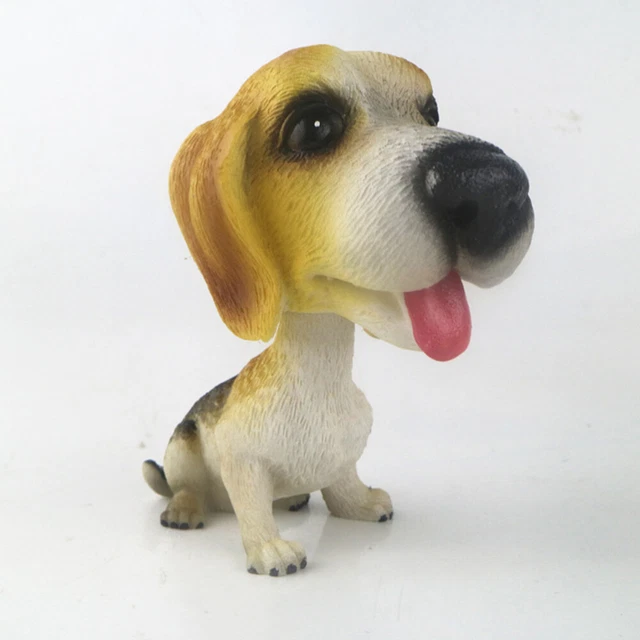 Rottweiler Wackelkopf-Figur Fürs Auto – Ca. 8,9 Cm, Handbemalt, Mit Klebepad Für Armaturenbrett
