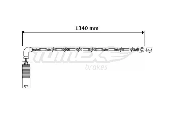 TOMEX Brakes Warnkontakt, Bremsbelagverschleiß TX 30-38 für BMW