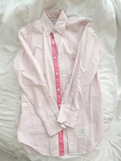 Thom browne mens shirt Light Pink Size 1