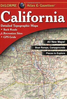 California State Atlas & Gazetteer, by DeLorme - 2018, 5th edition - DISCOUNTED