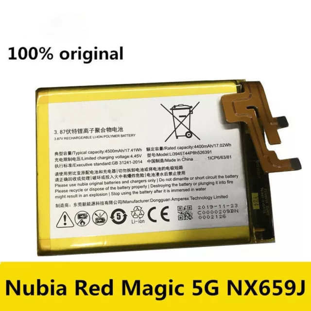 Li3945T44P8h526391 4500mAh For ZE Nubia Red Magic 5G 5S NX659J Mobile Phone