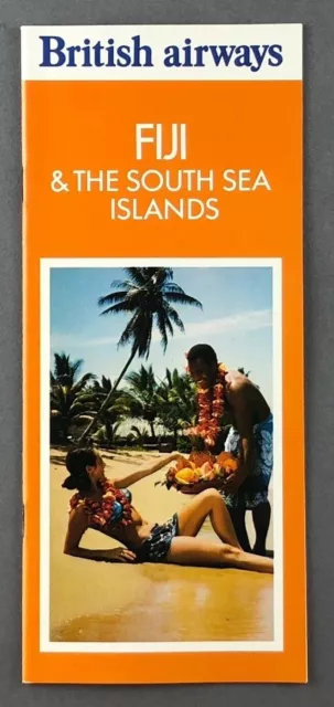 British Airways Fiji & The South Sea Islands Vintage Airline Brochure 1975 Ba