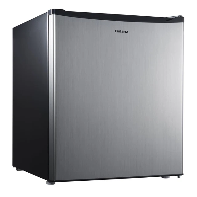 GALANZ 4.3 CU Ft Single Door Mini Fridge, Stainless Steel 192.16