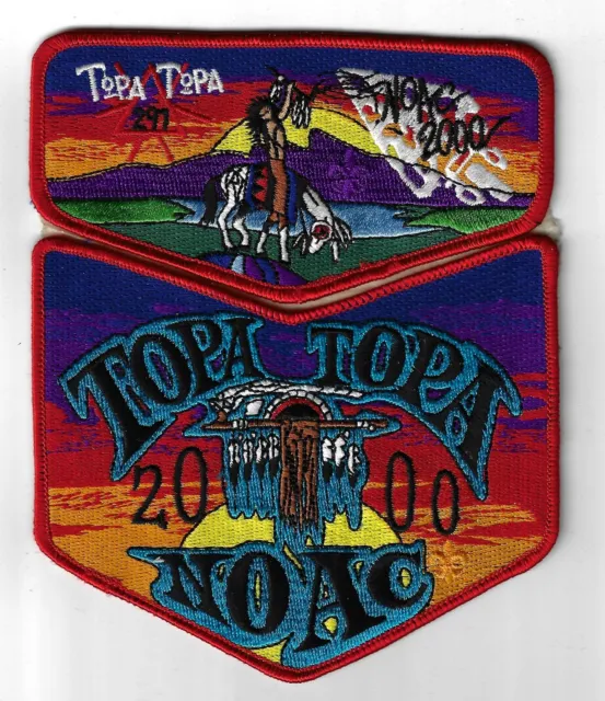 OA 291 Topa Topa 2000 NOAC Flap Set RED Bdr. Ventura County CA [FBL-2670]