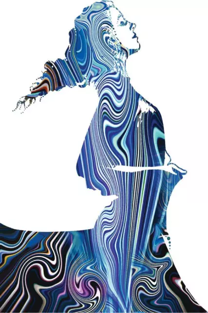 Psychedelic Woman Dancing Cool Wall Decor Art Print Poster 24x36