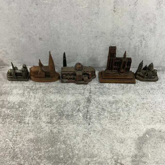 Metal Paperweights Lot of 5