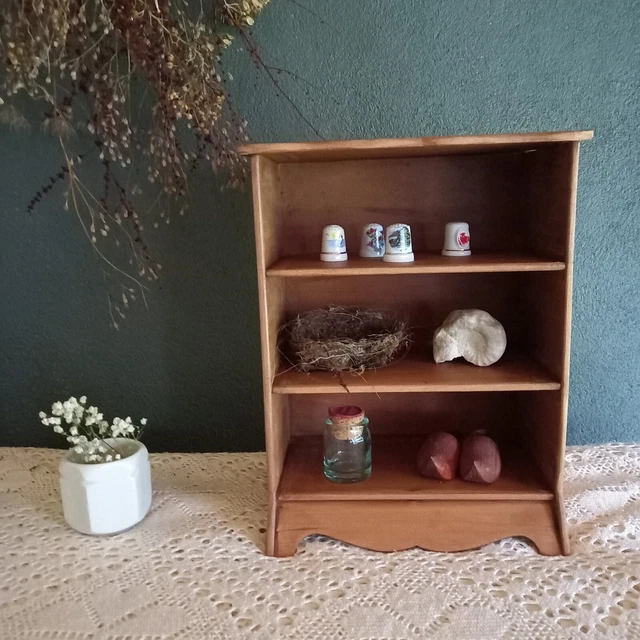 ANCIENNE PETITE VITRINE en bois brut, Nordique, Shabby. EUR 8,50 ...