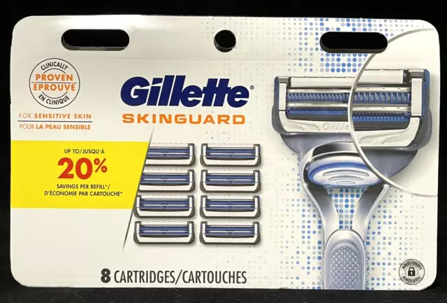 Recambios de hoja de afeitar Gillette SkinGuard para hombre - paquete de 8 Recambios de hoja de afeitar Gillette SkinGuard para hombre - paquete de 8