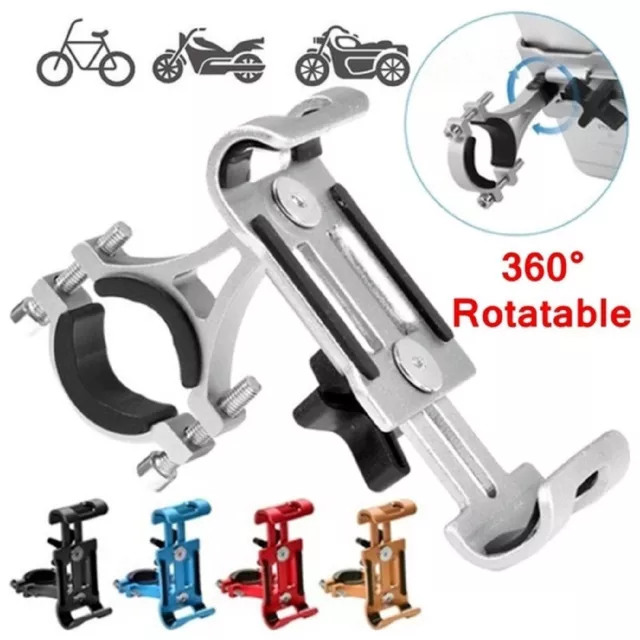 360° Universal Mobile Phone Holder Handlebar Mount Motorcycle Bicycle Bike GPS