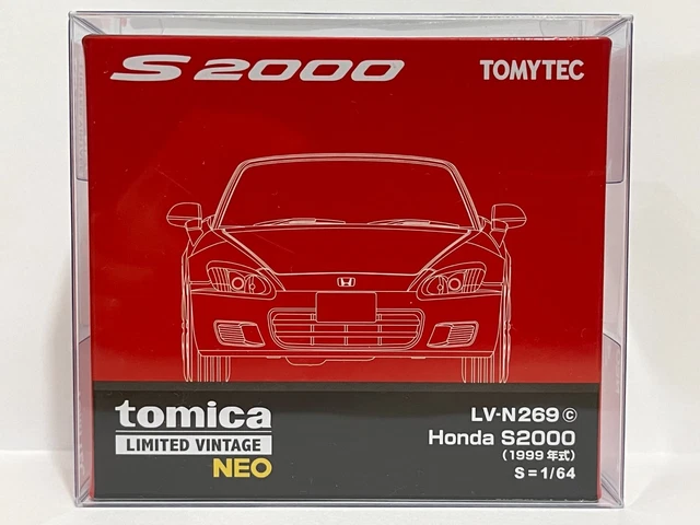 Modellino Auto Honda S2000 Tomytec 1/64 - Limited Vintage Neo - Colore Azzurro - Cofano Aprile