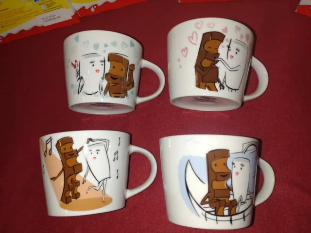 Kinder Riegel Sammeltassen 2024  Set  4 Stück Art Edition Milky Schoki Tasse