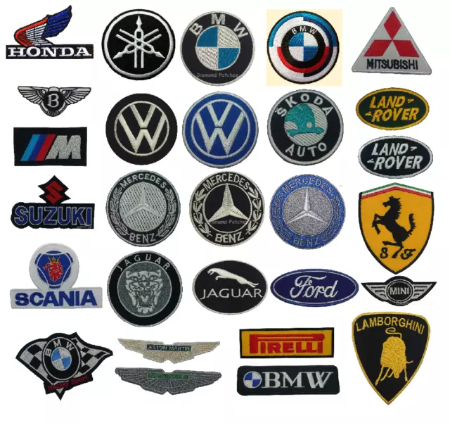 MARCA DE COCHES DE CARRERAS DE MOTOR FÓRMULA 1 CARRERAS - Parche de hierro logotipo deportivo de coche