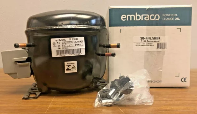 NEW EMBRACO FF8.5HBK 1/4 HP Compressor - 115V  R134A  AEA4430YXA Replacement