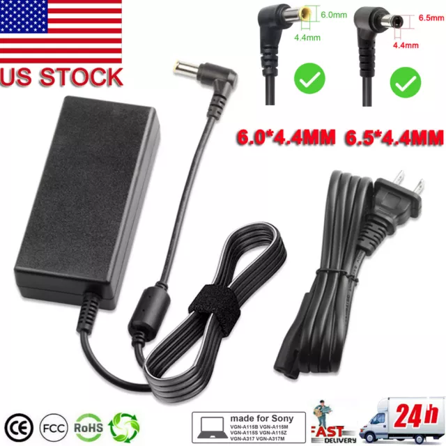 Charger For Sony Vaio Series 19.5V Power Supply Cord Laptop Notebook AC Adapter
